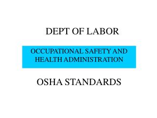 DEPT OF LABOR