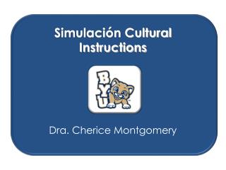 Simulación Cultural Instructions