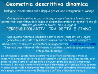 Geometria descrittiva dinamica