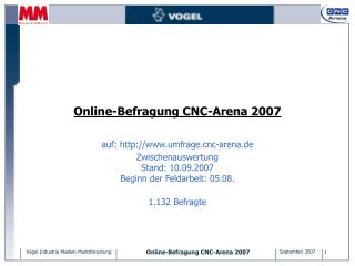 Online-Befragung CNC-Arena 2007