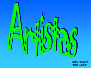 Artistas