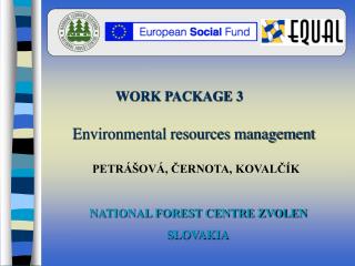 Environmental resources management