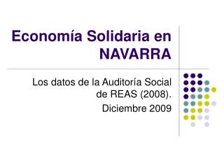 Economía Solidaria en NAVARRA