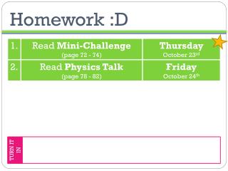 Homework :D