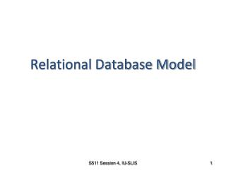 Relational Database Model