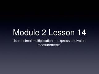 Module 2 Lesson 14