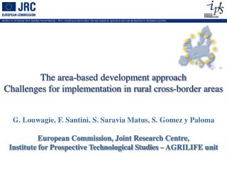 The area-based development approach Challenges for implementation in rural cross-border areas