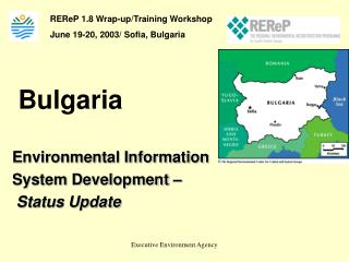 Environmental Information System Development – Status Update