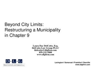 Beyond City Limits: Restructuring a Municipality in Chapter 9