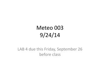 Meteo 003 9/24/14