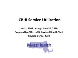 CBHI Service Utilization