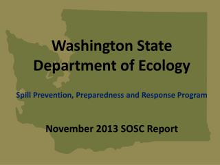 Ecology Spill Response Snapshot (last 12 months)