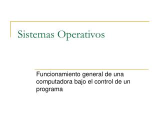 Sistemas Operativos