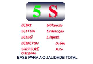 BASE PARA A QUALIDADE TOTAL