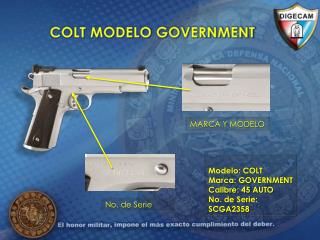 COLT MODELO GOVERNMENT