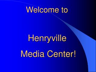 Welcome to
