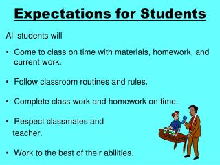 Expectations for Students