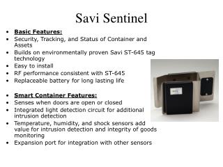 Savi Sentinel