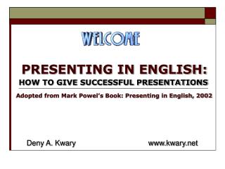 PRESENTING IN ENGLISH: