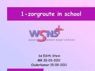 1-zorgroute in school