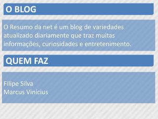 O BLOG