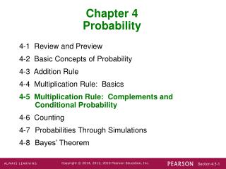 Chapter 4 Probability