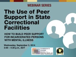 How to Build Peer Support for Incarcerated Persons with Mental Illness