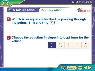 5-Minute Check 1