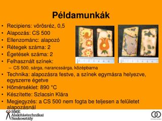 Példamunkák