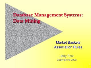 Database Management Systems: Data Mining