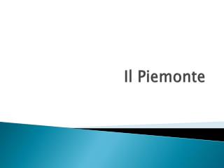 Il P iemonte