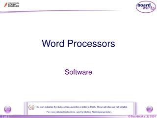 Word Processors