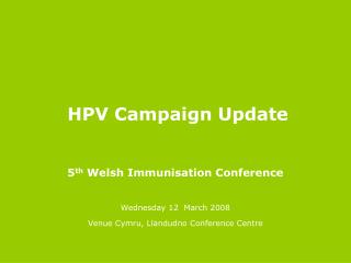 HPV Campaign Update