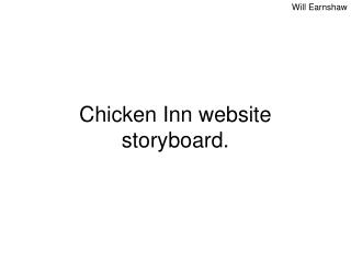 Chicken Inn website storyboard.