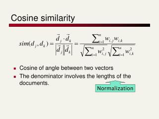 Cosine similarity