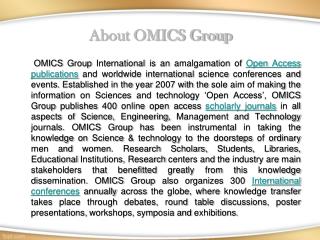 About OMICS Group