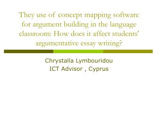 Chrystalla Lymbouridou ICT Advisor , Cyprus
