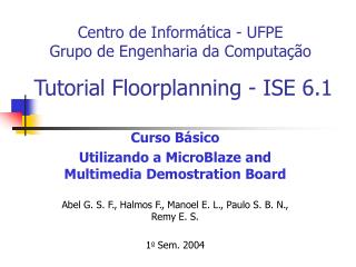 Tutorial Floorplanning - ISE 6.1