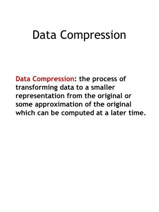 Data Compression