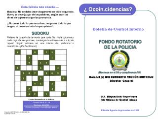 Edición Agosto–Septiembre de 2007