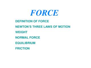 FORCE