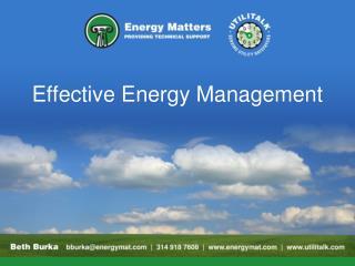 Effective Energy Management