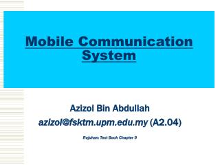 Mobile Communication System