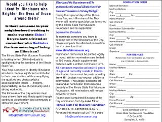 Would you like to help identify Illinoisans who Brighten the lives of those around them?
