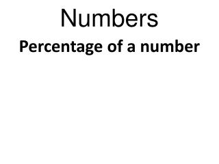 Numbers