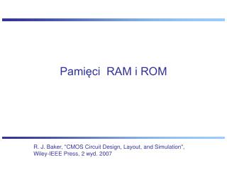 Pamięci RAM i ROM