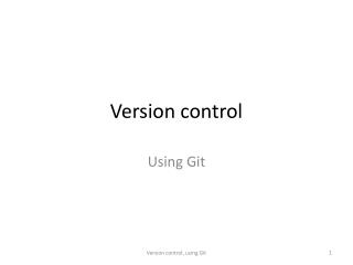 Version control