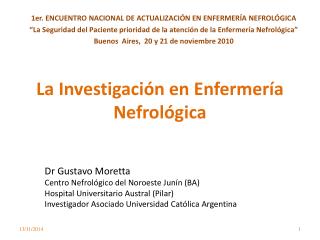 La Investigación en Enfermería Nefrológica