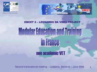 Modular Education and Training in France