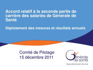 Comité de Pilotage 15 décembre 2011